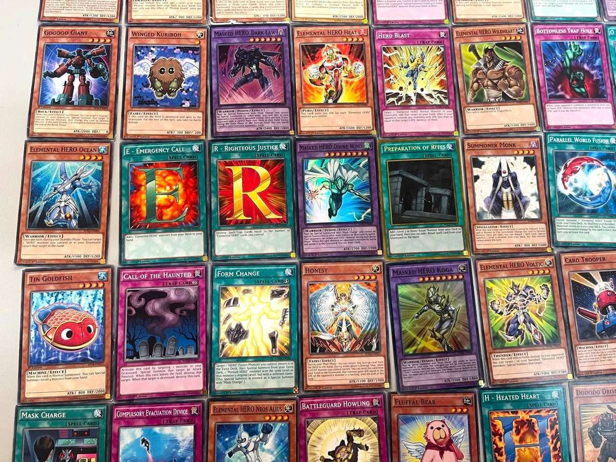 Lot of authentic 58 rare yu gi oh cards