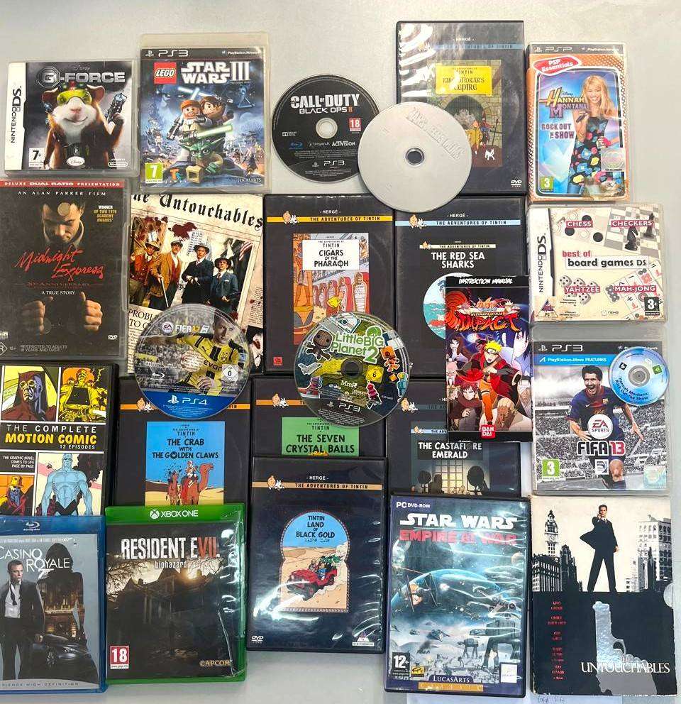 Big mixed lot of games and dvds
