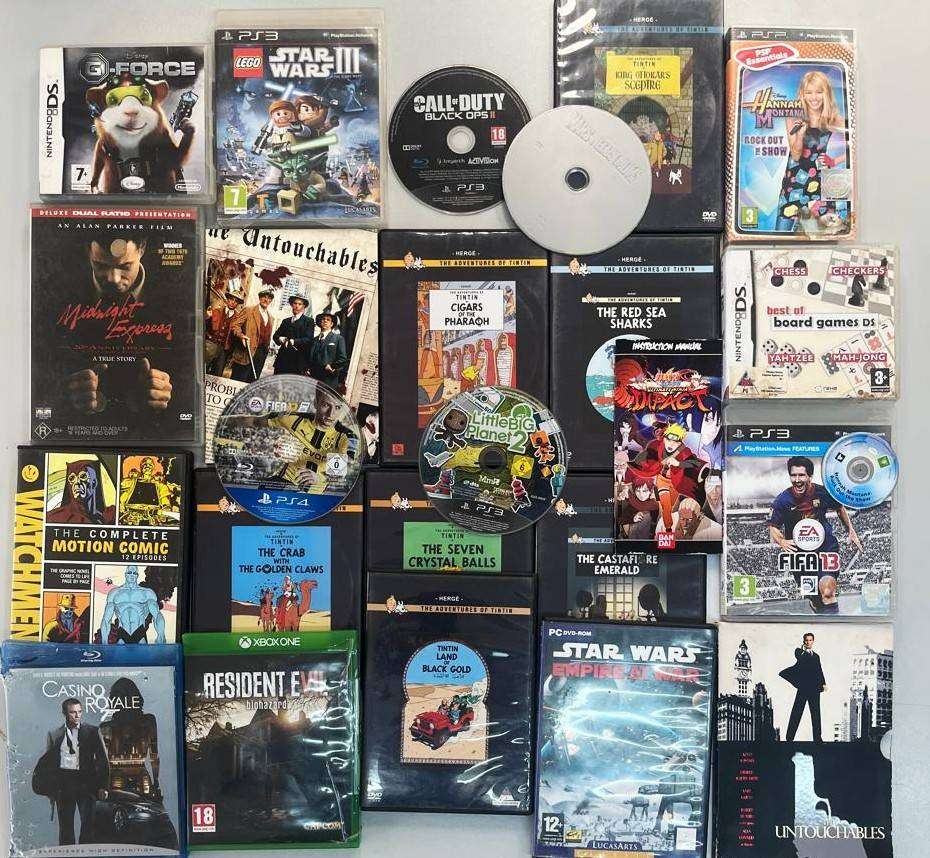 Big mixed lot of games and dvds