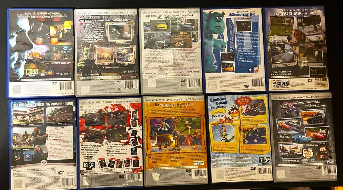 PS2 Mixed Game Bundle  10 Titles