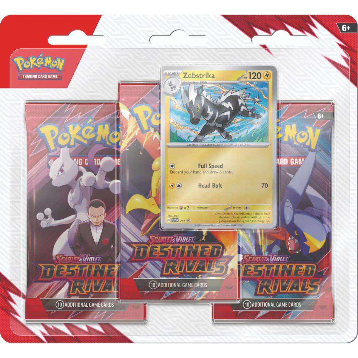 RARE Pokemon: Scarlet & Violet 10: Destined Rivals: 3-Pack Blister