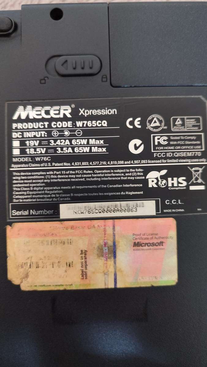 MECER LAPTOP