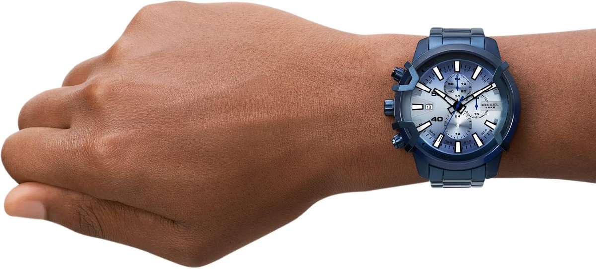 Men's Diesel Griffed Chronograph Only The Brave Watch DZ4596