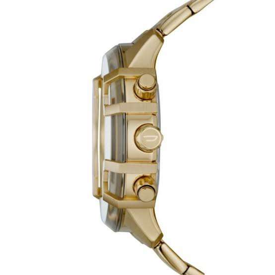 Men's Diesel Griffed Gold Dial Chronograph Watch DZ4573