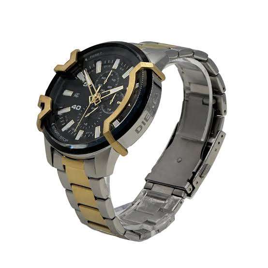 Men's Diesel Griffed Two Tone Dial Chronograph Watch DZ4577
