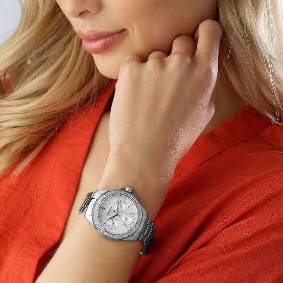 Ladies Hugo Boss Premiere Chronograph Silver Watch 1502442