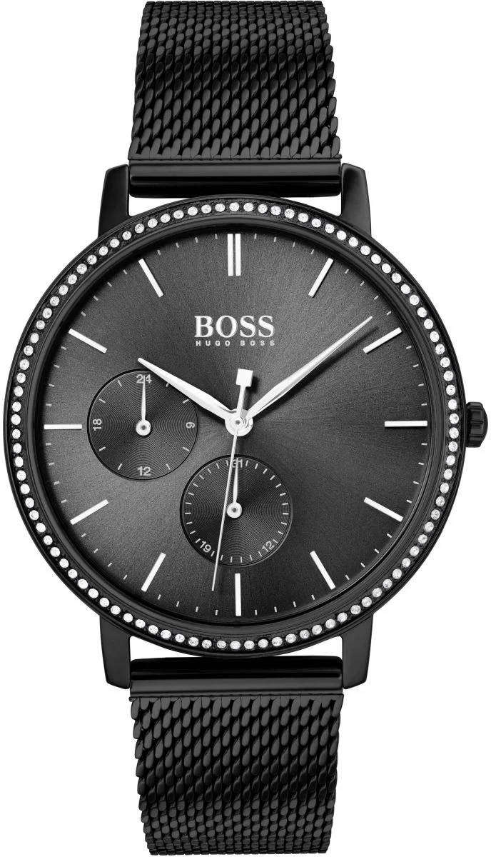 Ladies Hugo Boss Infinity Black Mesh Chronograph Watch 1502521