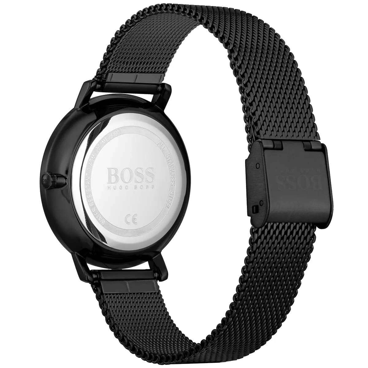 Ladies Hugo Boss Infinity Black Mesh Chronograph Watch 1502521