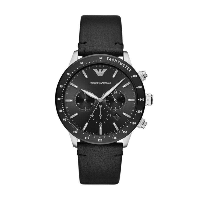 Emporio Armani Mario Leather Chronograph Watch AR11243 for Men
