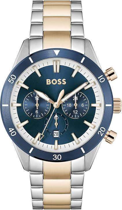 Mens Hugo Boss Santiago 2tone Chronograph Watch 1513937 ##BRAND NEW##