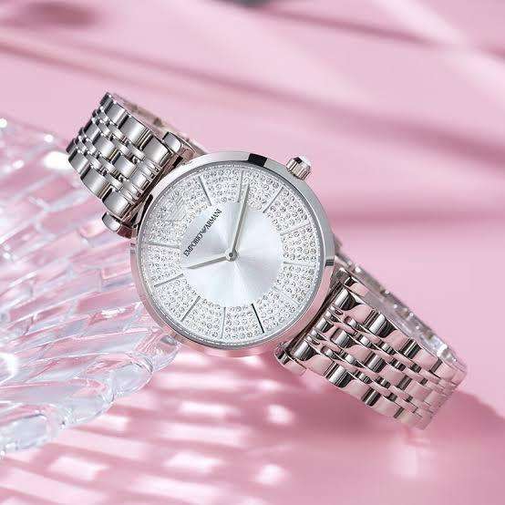 Ladies Emporio Armani Gianni T-Bar Watch AR11445