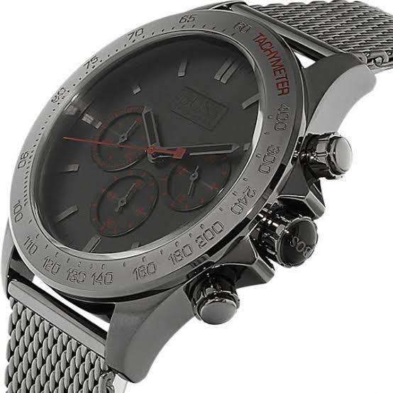 Men's Hugo Boss Ikon Grey Chronograph Watch 1513443