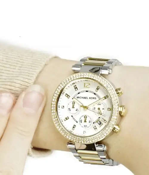 LADIES MICHAEL KORS PARKER GLITZ TWO TONE WATCH MK5626 ##BRAND NEW##