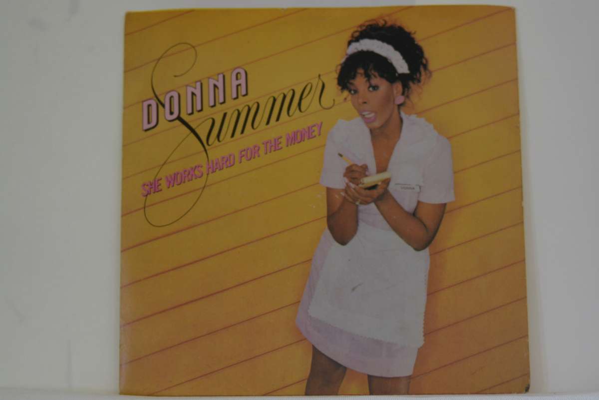 DONNA SUMMER - SHE WORKS HARD FOR THE MONEY -VG+/EX-