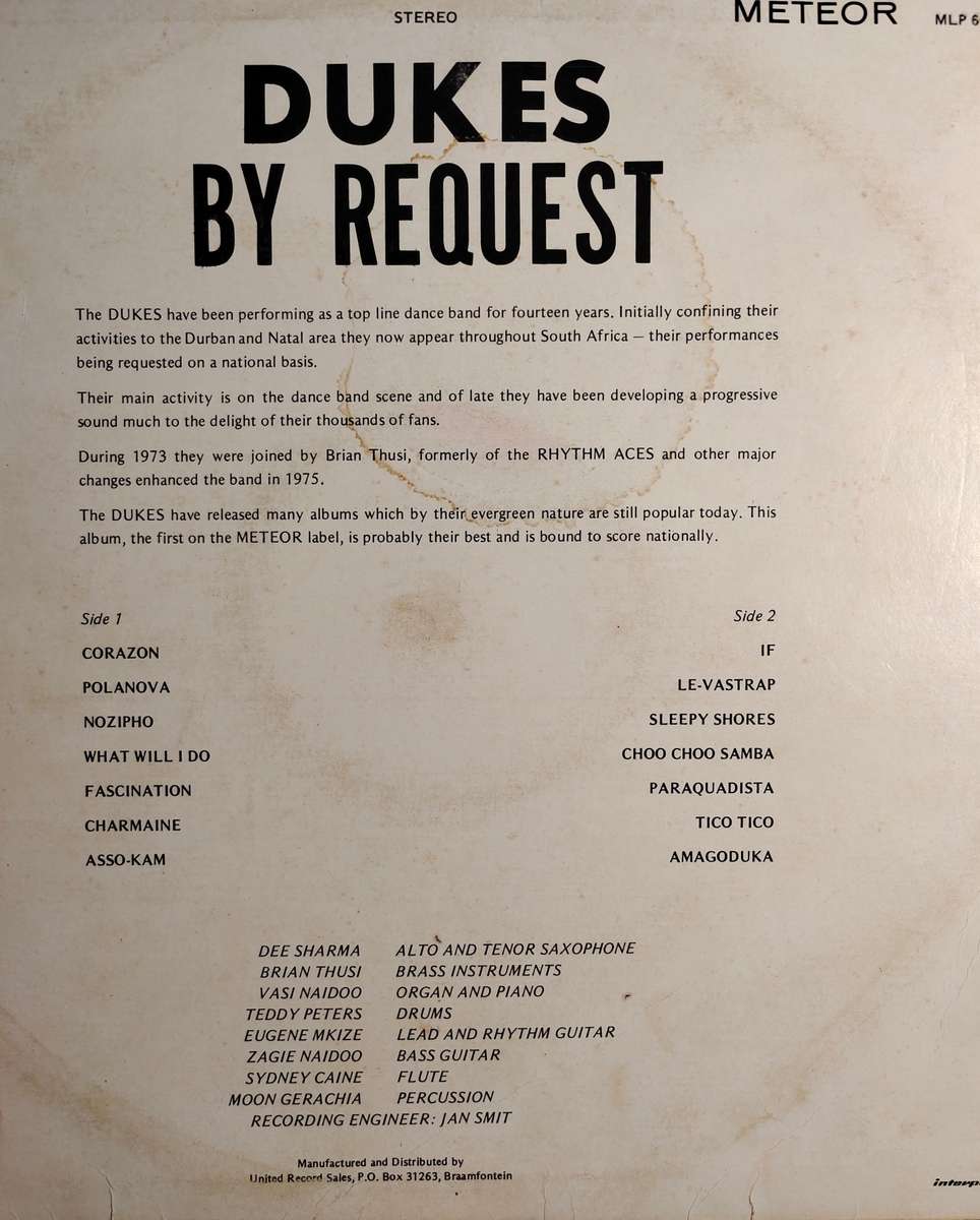 DUKES - BY REQUEST - VG-/VG