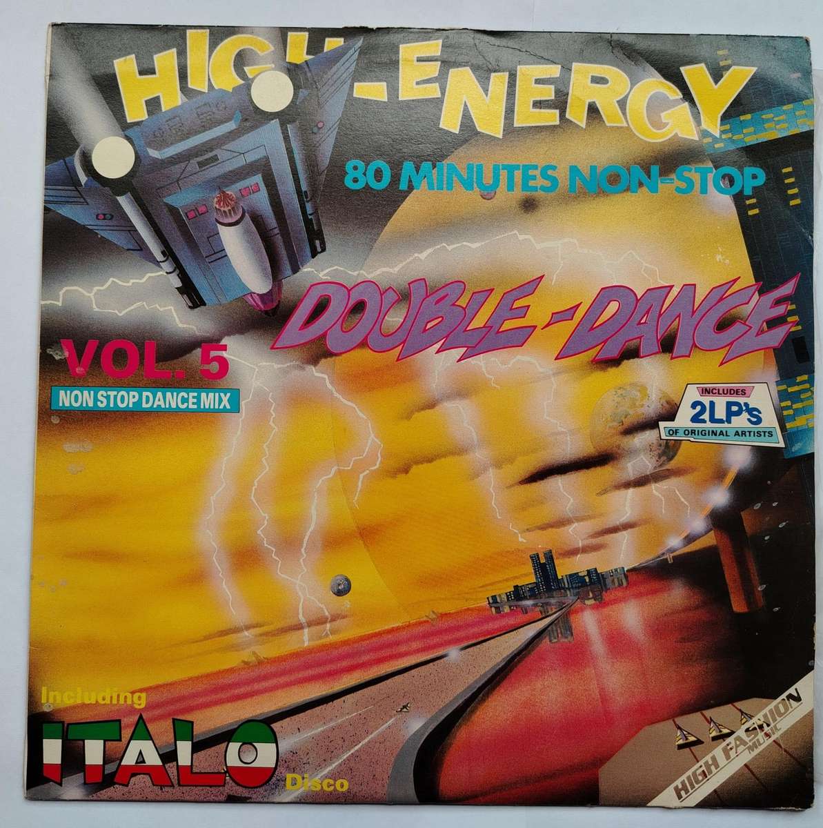 HIGH ENERGY DOUBLE DANCE  VOL 5 - VG/EX/EX-
