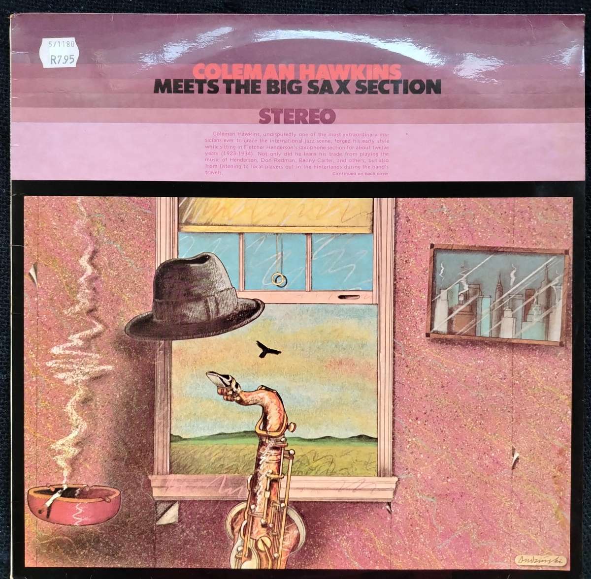 COLEMAN HAWKINS - MEETS THE BIG SAX SECTION - VG+/EX