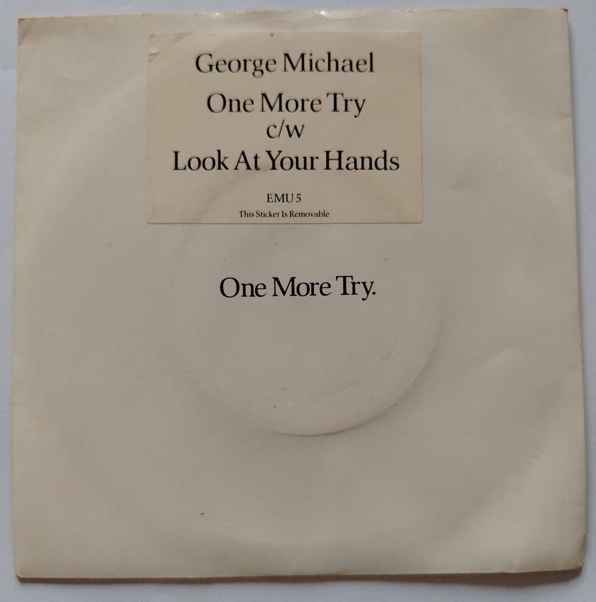 GEORGE MICHAEL - ONE MORE TRY - VG+/EX-