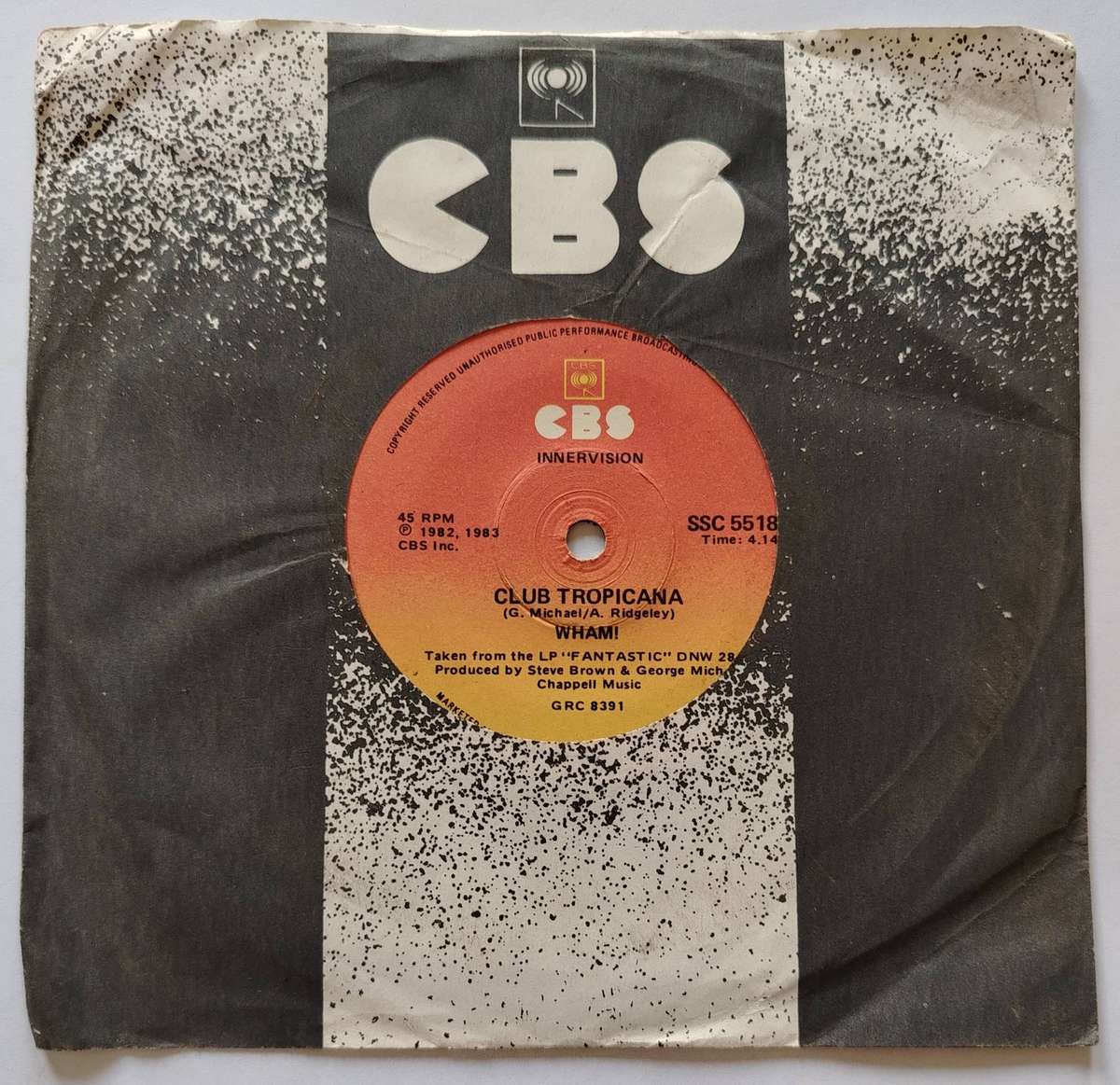 WHAM - CLUB TROPICIANA - VG+/EX-