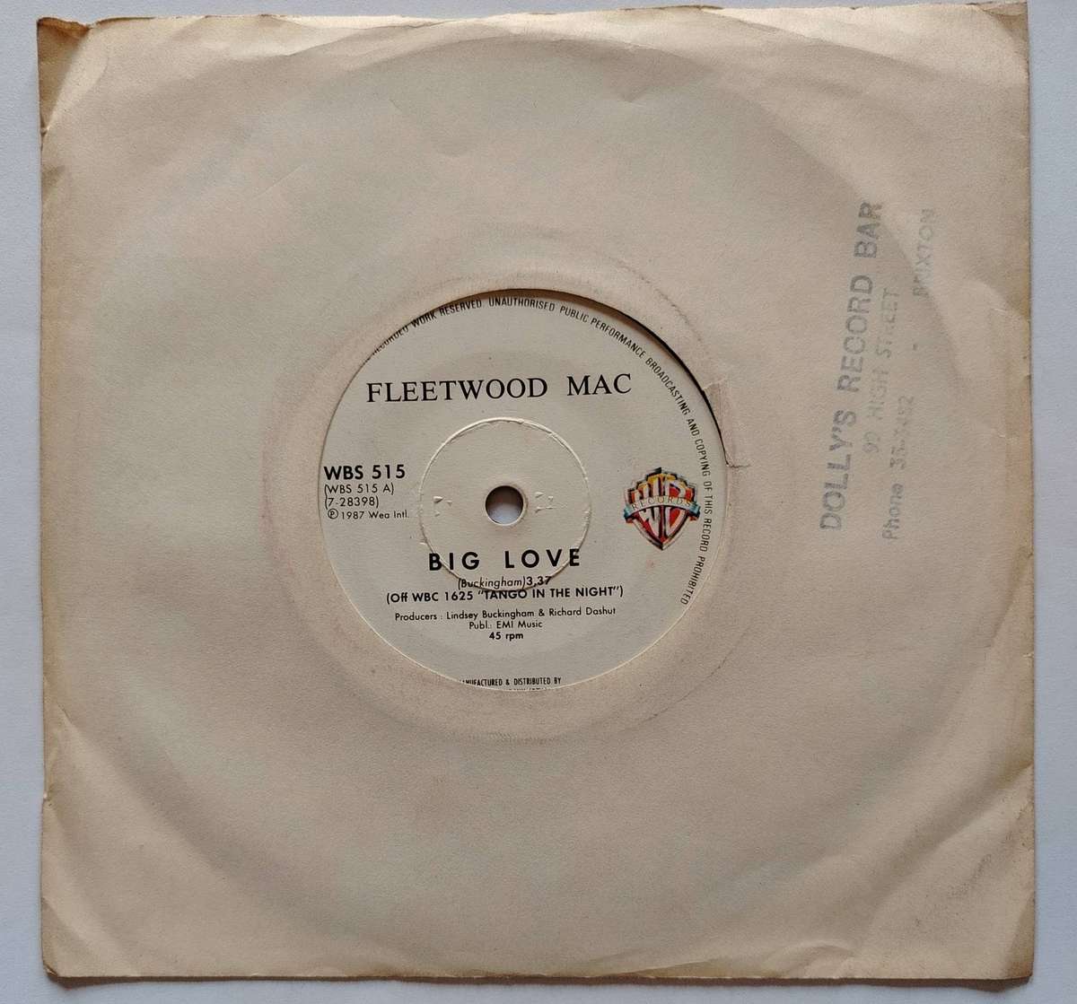 FLEETWOOD MAC - BIG LOVE - EX