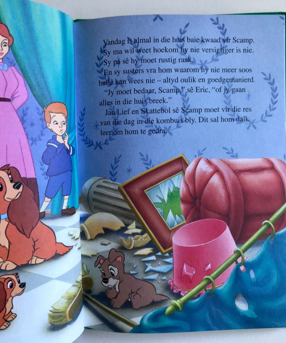 Disney se Scamp en die stoute hondje & Varkentje se groot rol