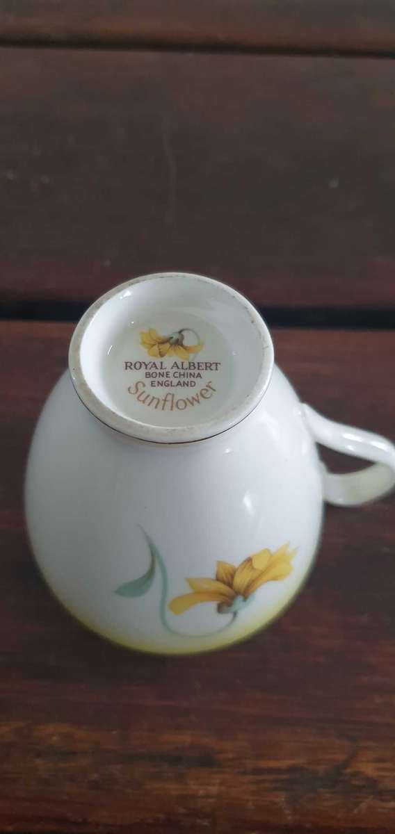 Royal Albert Sunflower Cup and Saucer Set