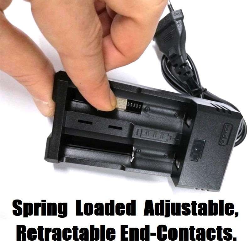 Smart Battery Chargers with Adjustable Open Double Channels. For Various Types. Collections Allowed.