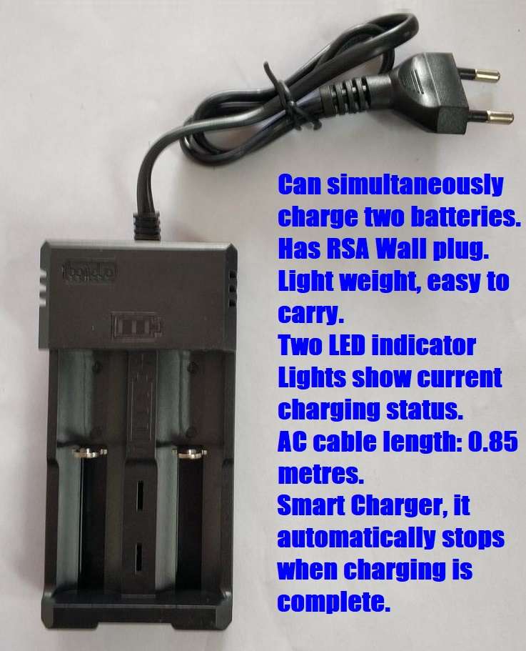 Smart Battery Chargers with Adjustable Open Double Channels. For Various Types. Collections Allowed.