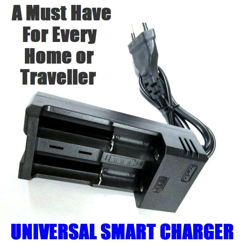 Smart Battery Chargers with Adjustable Open Double Channels. For Various Types. Collections Allowed.