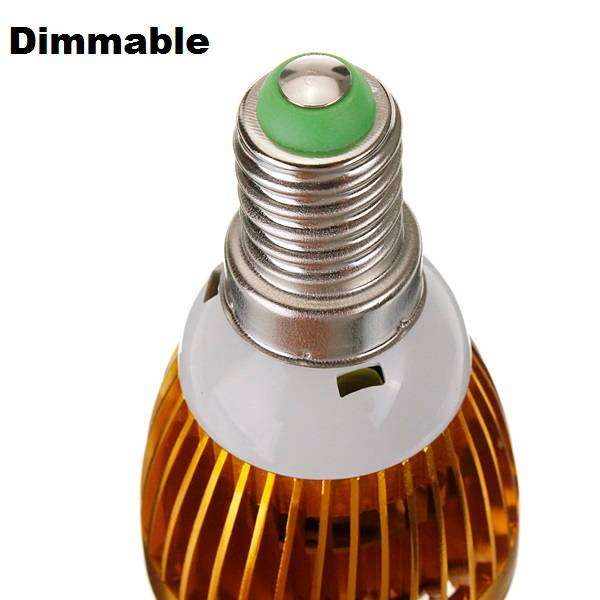 2Pces 3W 220V E14 Dimmable LED Light Bulbs: Warm White Dimmable Candle Design. Collections Allowed.