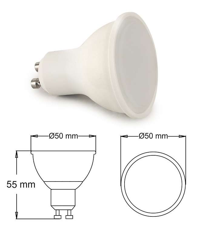 Blue Light Colour LED Downlights 6W GU10 AC185~265V Wide Beam Angle Light Bulbs. Collections Allowed