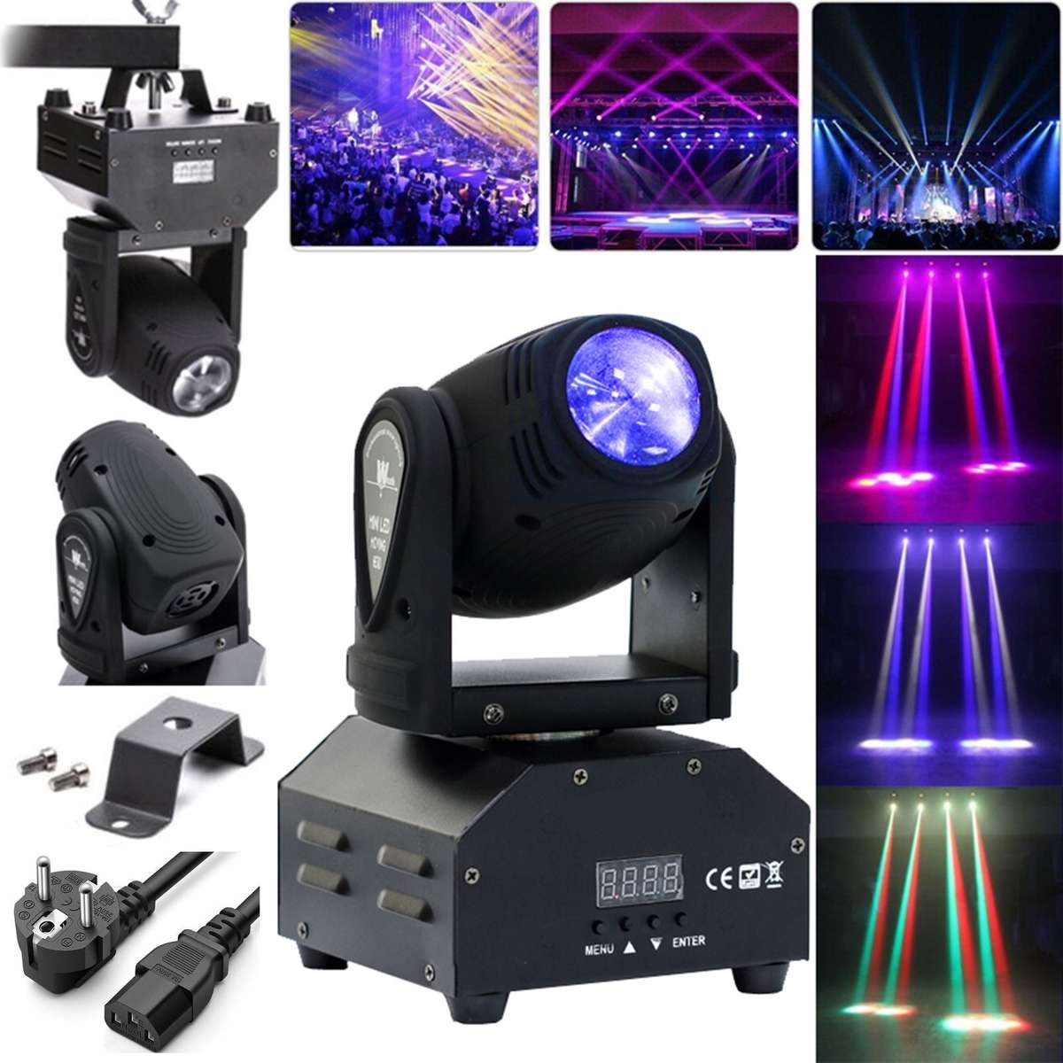 Professional Disco Moving Head Light DMX512 Stage Light, DJ Party Light. Collections Are Allowed.
