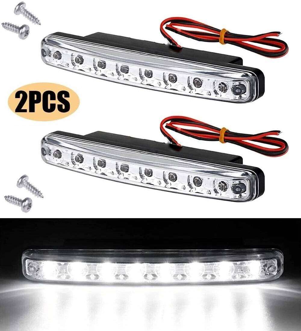 LED DayTime Running Lights For Vehicles. Bumper / Grille / Fog LED DTRL DC9~32V. Collections Allowed
