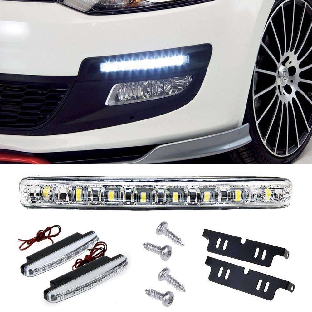LED DayTime Running Lights For Vehicles. Bumper / Grille / Fog LED DTRL DC9~32V. Collections Allowed