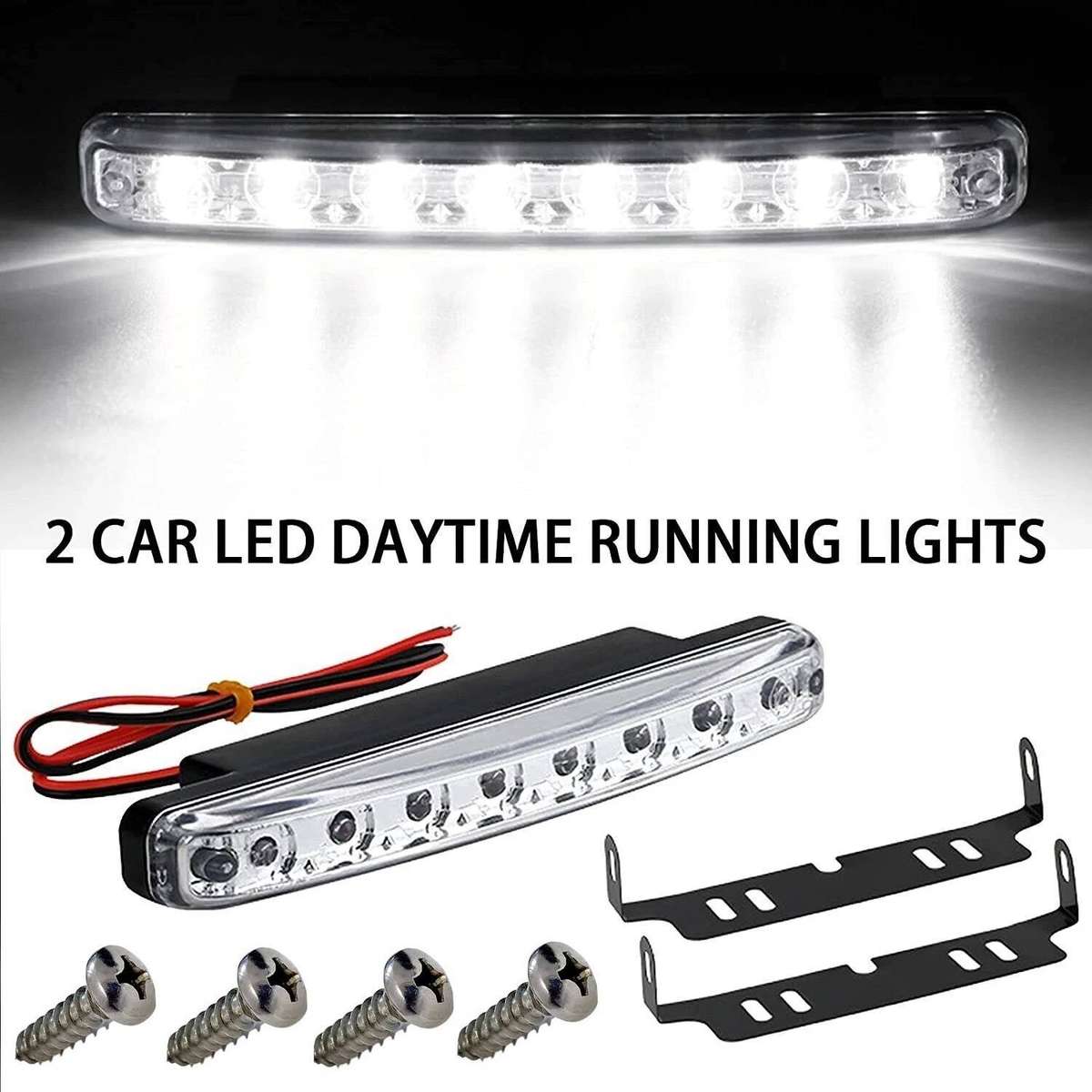 LED DayTime Running Lights For Vehicles. Bumper / Grille / Fog LED DTRL DC9~32V. Collections Allowed