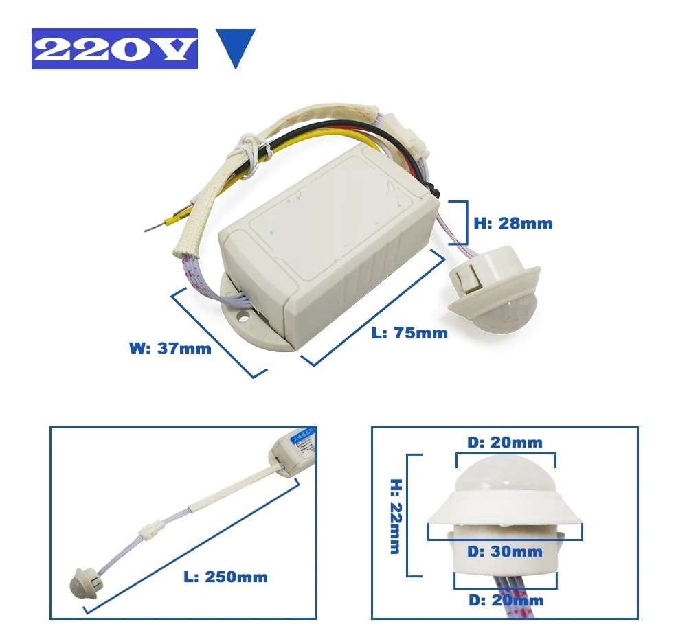 5 Units Of Infrared 360° PIR Motion Sensor Switch Module for Automation Systems. Collections Allowed