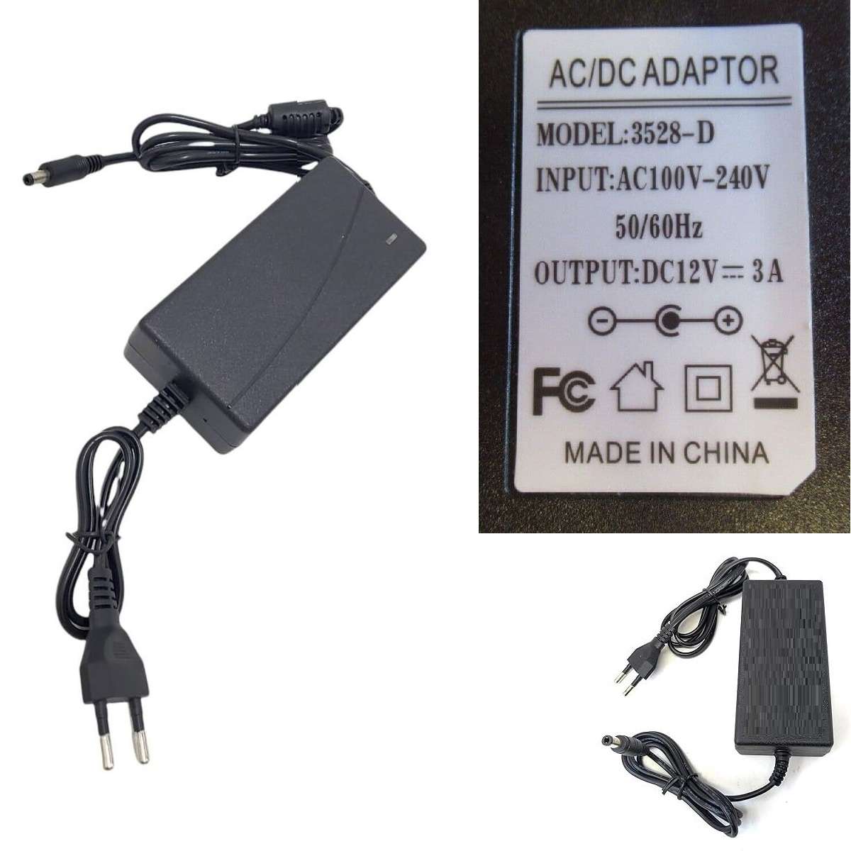 3A 12V 36W AC/DC Transformer, Adapter Power Supply Unit. Universal Applications. Collections Allowed
