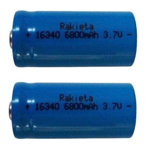 2Pces 16340 CR123A 3.7V Rechargeable Lithium-ion Batteries. Brand New Products. Collections Allowed.