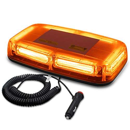 Amber Orange Yellow Strobe Flash Magnetic Vehicle Roof Top COB LED Light Bar. Collections Allowed.