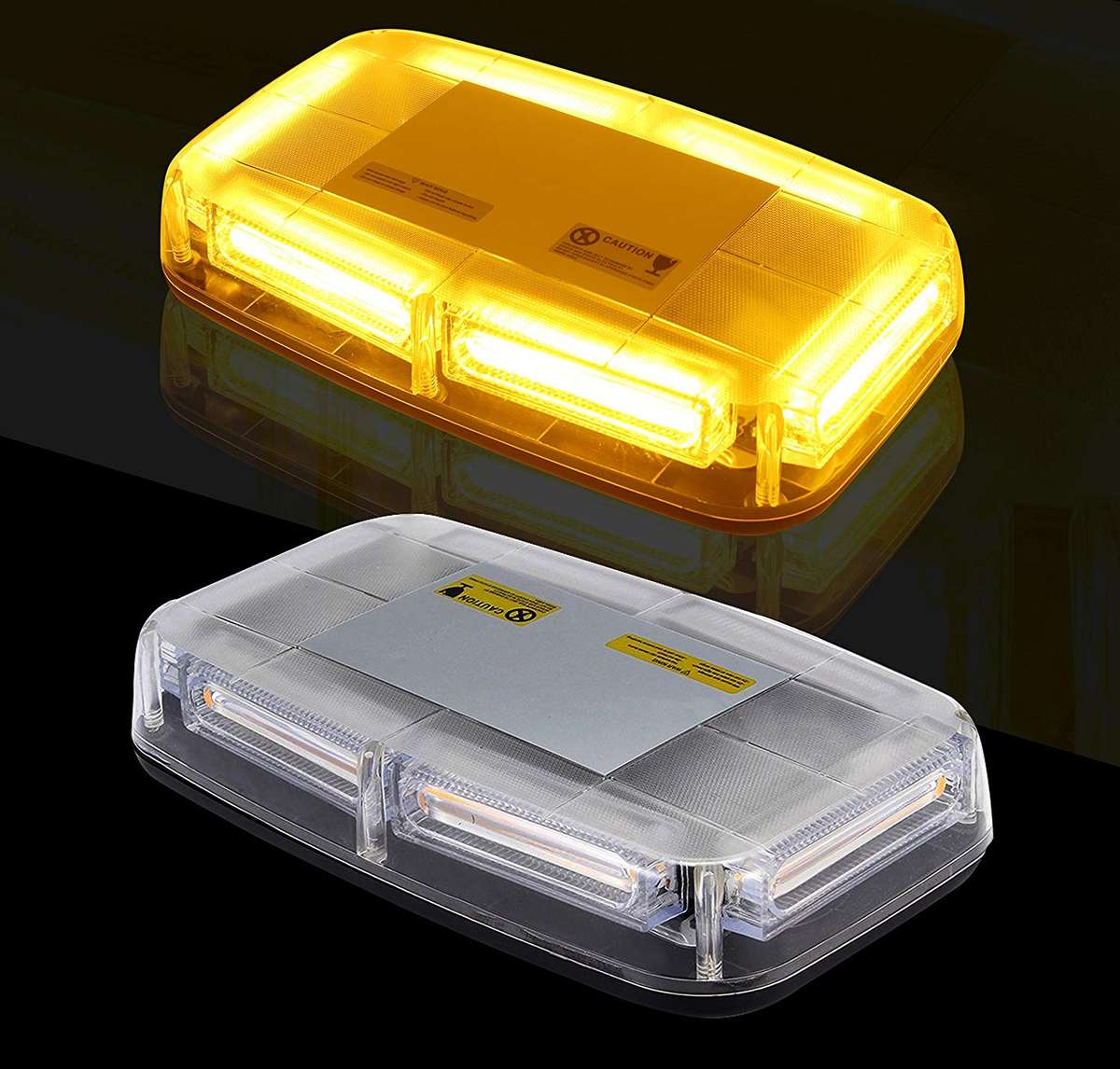 Amber Orange Yellow Strobe Flash Magnetic Vehicle Roof Top COB LED Light Bar. Collections Allowed.
