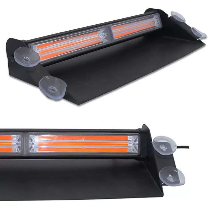 Flash Strobe Vehicle Windscreen Amber Orange Yellow COB LED Dash Light Bar. Collections Allowed.