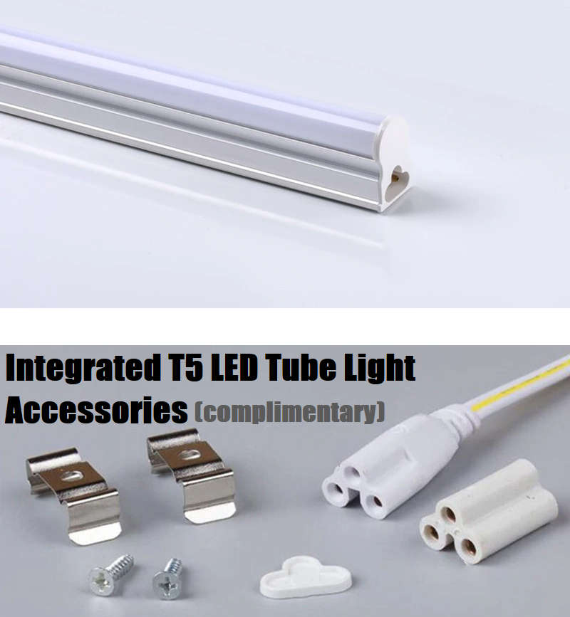 LED Integrated Blue T5 Tube Lights 60cm 0.6m Complete With Brackets & Fittings. Collections Allowed.