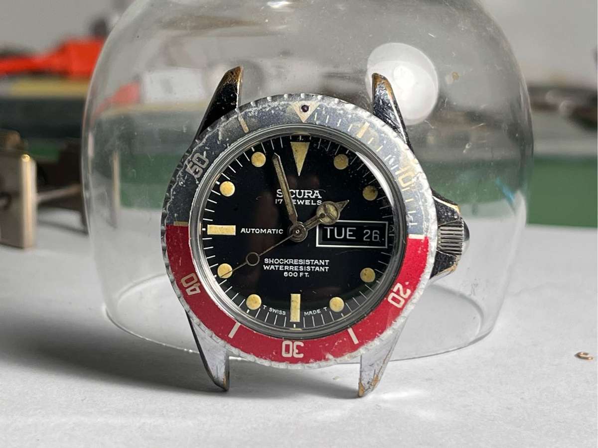 SICURA ( PRE BREITLING ) VINTAGE PEPSI DIVER!!