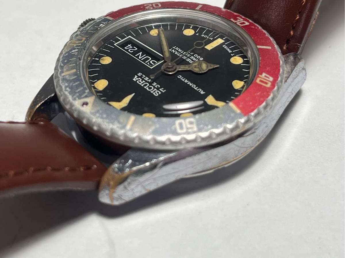 SICURA ( PRE BREITLING ) VINTAGE PEPSI DIVER!!