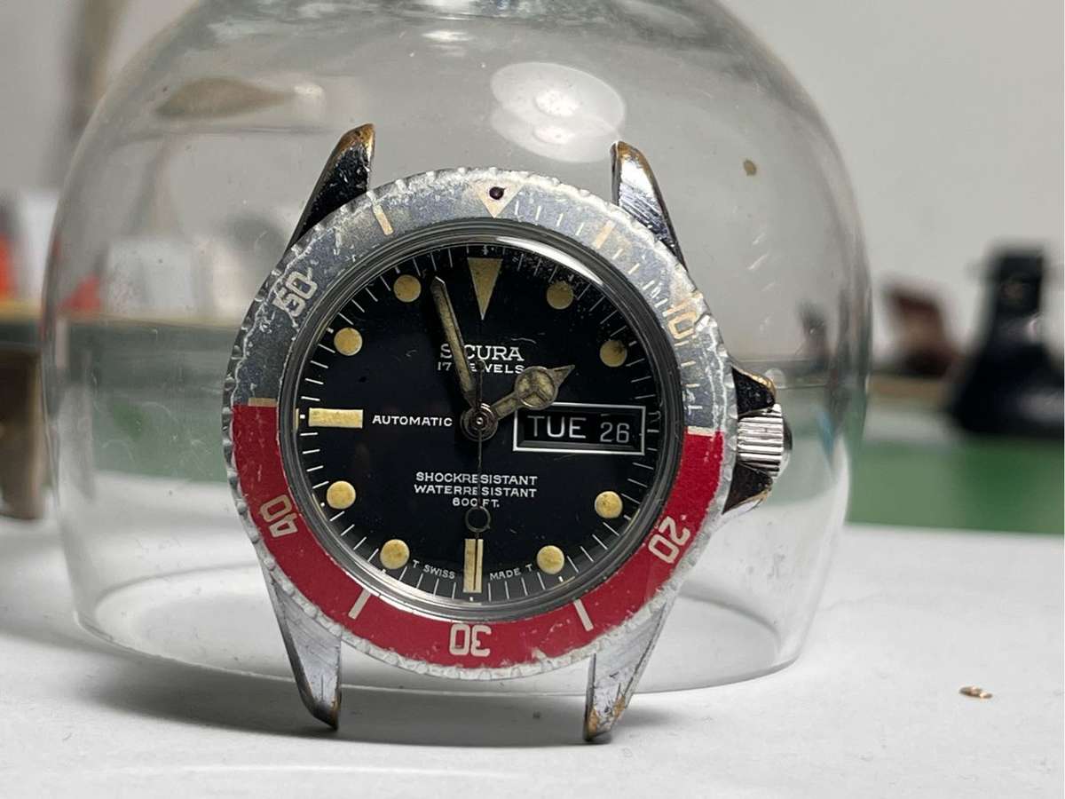 SICURA ( PRE BREITLING ) VINTAGE PEPSI DIVER!!