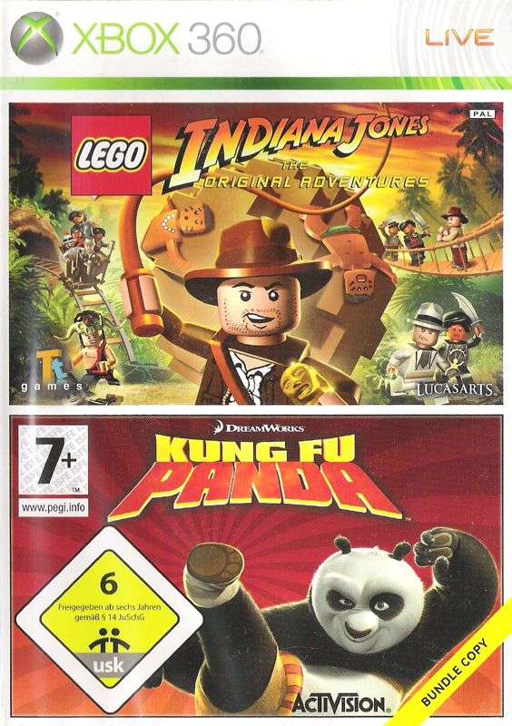 Lego Indiana Jones the Original Adventure Kungfu Panda Bundle Copy     Xbox 360