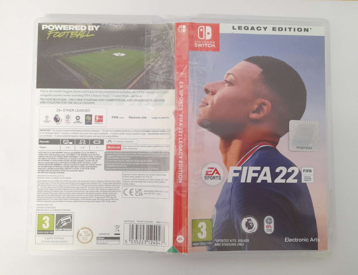 Fifa 22 Legacy Edition    Nintendo Switch