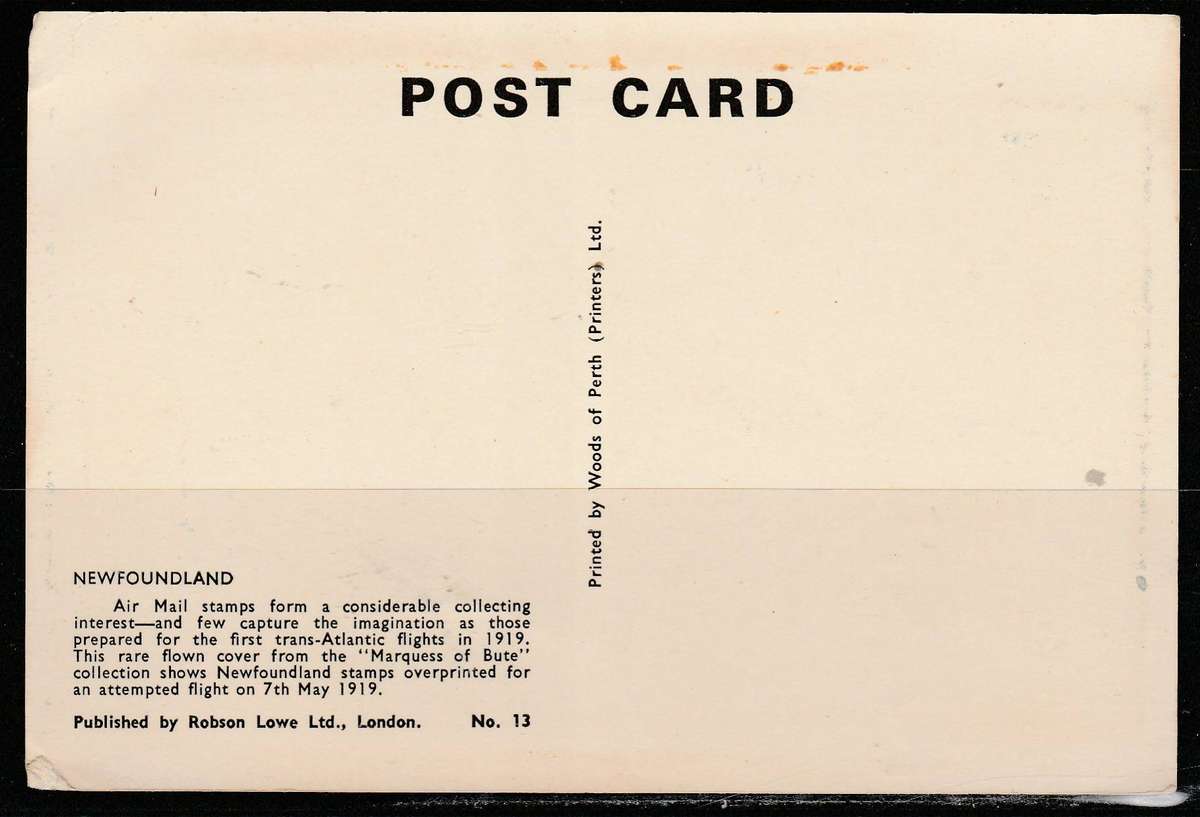 A LOVELY REPRODUCTION OF A VERY RARE COVER FROM NEWFOUNDLAND READ BELOW LOOK SCAN X 2