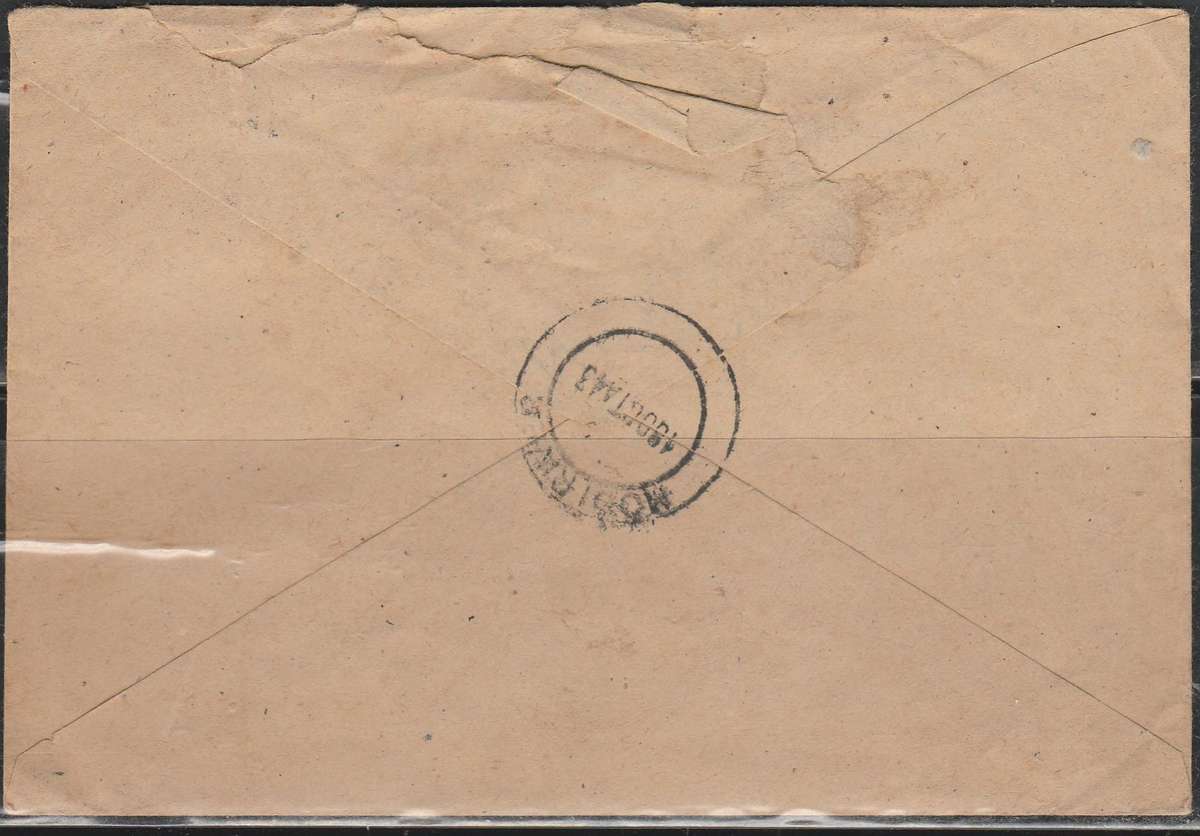 A LOVELY COVER FROM EGYPT TO SA FRANKED WITH WAR EFFORT 3d AND SINGLE 1d CENSORED LOOK SCAN X 2