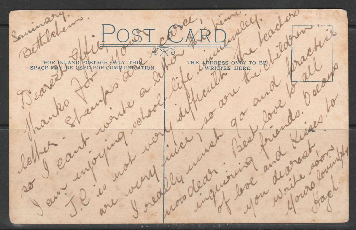 A COLOUR POST CARD SHOWING CATS ON WAGON PULLED BY DOG F.U. NOT MAILED LOOK SCANS X 2